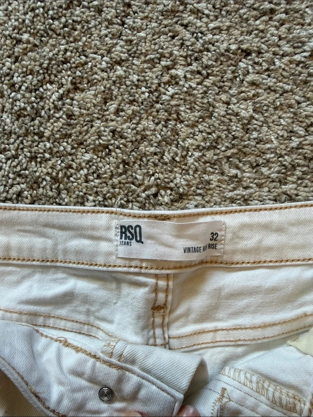 White Distressed Women’s Denim Shorts